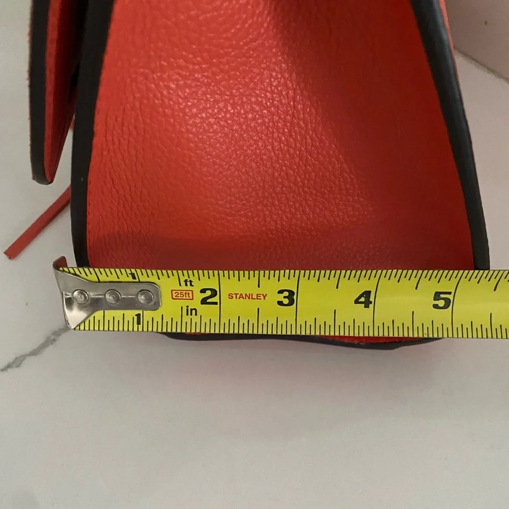 🆕 SEE BY CHLOE JOAN MINI CROSSBODY BAG FLAP TOP HANDLE GIPSY ORANGE LEATHER - Picture 13 of 16